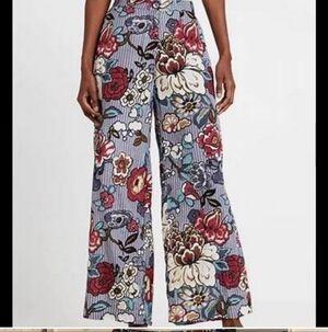 Masai Perinus Floral Wide Leg Trouser Pants_Small